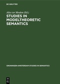 Cover: Studies in Modeltheoretic Semantics - De Gruyter