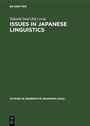 Cover: Issues in Japanese Linguistics - De Gruyter Mouton