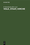 Cover: Volk, Staat, Kirche - De Gruyter