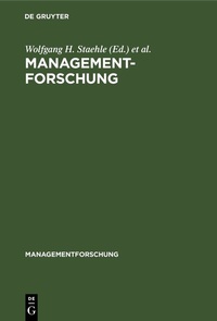 Enlarge image Cover: Managementforschung - De Gruyter