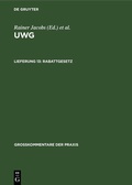 Cover: Rabattgesetz - De Gruyter