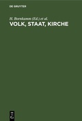 Cover: Volk, Staat, Kirche - De Gruyter