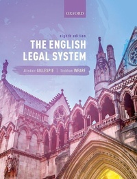 Enlarge image Cover: The English Legal System - Oxford University Press