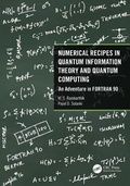 Bild: Numerical Recipes in Quantum Information Theory and Quantum Computing - CRC Press