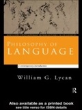 Cover: Philosophy of Language - Routledge