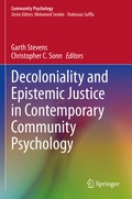Cover: Decoloniality and Epistemic Justice in Contemporary Community Psychology - Springer