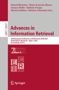 Enlarge image Cover: Advances in Information Retrieval - Springer