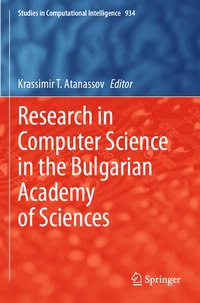 Enlarge image Cover: Research in Computer Science in the Bulgarian Academy of Sciences - Springer