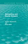 Cover: Semantics and Social Science - Routledge