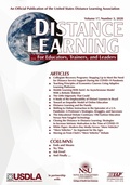 Cover: Distance Learning Vol 17 Issue 3 - Information Age Publishing