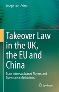Cover: Takeover Law in the UK, the EU and China - Springer