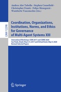 Cover: Coordination, Organizations, Institutions, Norms, and Ethics for Governance of Multi-Agent Systems XIII - Springer