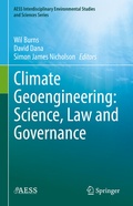 Cover: Climate Geoengineering: Science, Law and Governance - Springer