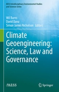 Cover: Climate Geoengineering: Science, Law and Governance - Springer
