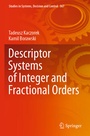 Cover: Descriptor Systems of Integer and Fractional Orders - Springer