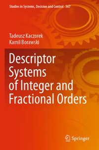 Enlarge image Cover: Descriptor Systems of Integer and Fractional Orders - Springer