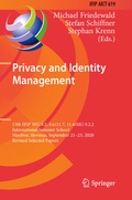 Cover: Privacy and Identity Management - Springer