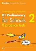 Cover: Practice Tests for B1 Preliminary for Schools (PET) (Volume 2) - Collins