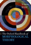 Cover: The Oxford Handbook of Morphological Theory - Oxford University Press