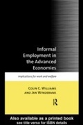 Cover: Informal Employment in Advanced Economies - Routledge