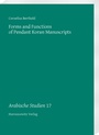 Cover: Forms and Functions of Pendant Koran Manuscripts - Harrassowitz Verlag