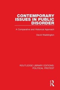 Enlarge image Cover: Contemporary Issues in Public Disorder - Routledge