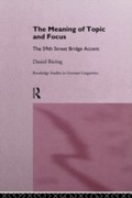 Cover: The Meaning of Topic and Focus - Routledge