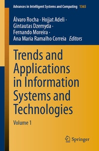 Enlarge image Cover: Trends and Applications in Information Systems and Technologies - Springer