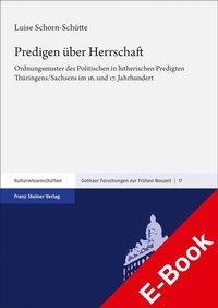 Abbildung von: Predigen über Herrschaft - Franz Steiner Verlag
