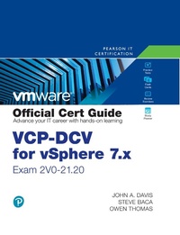 Abbildung von: VCP-DCV for vSphere 7.x (Exam 2V0-21.20) Official Cert Guide - Pearson It Certification