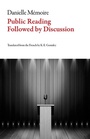 Cover: Public Reading Followed by Discussion - Deep Vellum Publishing