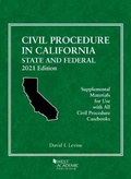 Abbildung von: Civil Procedure in California - West Academic Press