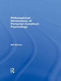 Cover: Philosophical Dimensions of Personal Construct Psychology - Routledge