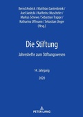 Cover: Die Stiftung - Peter Lang Verlag