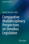 Cover: Comparative Multidisciplinary Perspectives on Omnibus Legislation - Springer