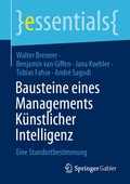 Cover: Bausteine eines Managements K&uuml;nstlicher Intelligenz - Springer Gabler