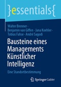 Cover: Bausteine eines Managements K&uuml;nstlicher Intelligenz - Springer Gabler