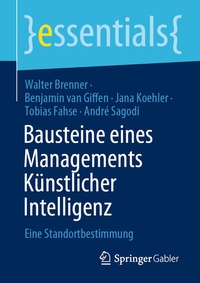 Abbildung von: Bausteine eines Managements Künstlicher Intelligenz - Springer Gabler