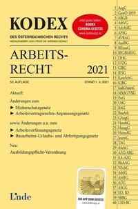 Abbildung von: KODEX Arbeitsrecht 2021 - Linde