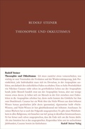 Cover: Theosophie und Okkultismus - Rudolf Steiner Verlag