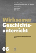 Cover: Wirksamer Geschichtsunterricht - Schneider bei wbv