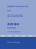 Cover: AVB BHV Kommentar - IR Industrierecht