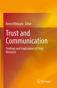 Enlarge image Cover: Trust and Communication - Springer