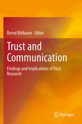 Cover: Trust and Communication - Springer