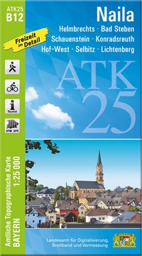 Abbildung von: ATK25-B12 Naila (Amtliche Topographische Karte 1:25000) - Landesamt für Digitalisierung, Breitband und Vermessung, Bayern