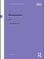 Cover: Benjamin for Architects - Routledge