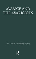 Cover: Avarice & The Avaricious - Routledge