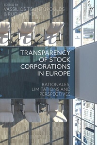 Abbildung von: Transparency of Stock Corporations in Europe - Hart Publishing
