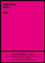 Cover: Algorithm Party - Rough Trade Books