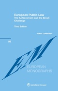 Cover: European Public Law - Kluwer Law International